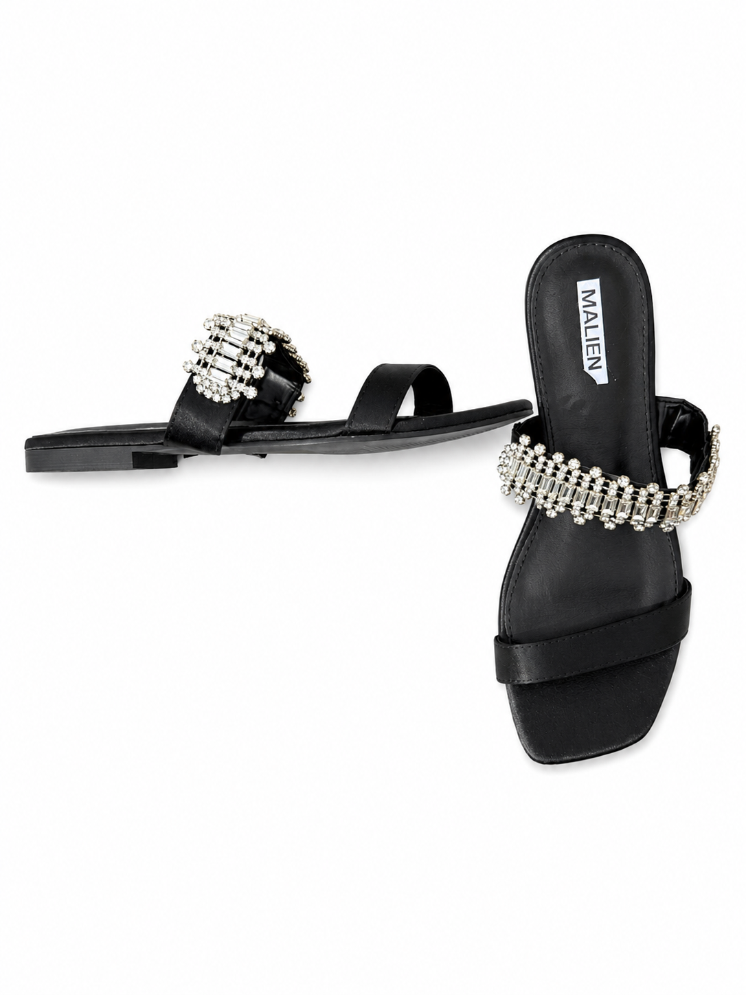 Sandalo Crystal Glam Nero