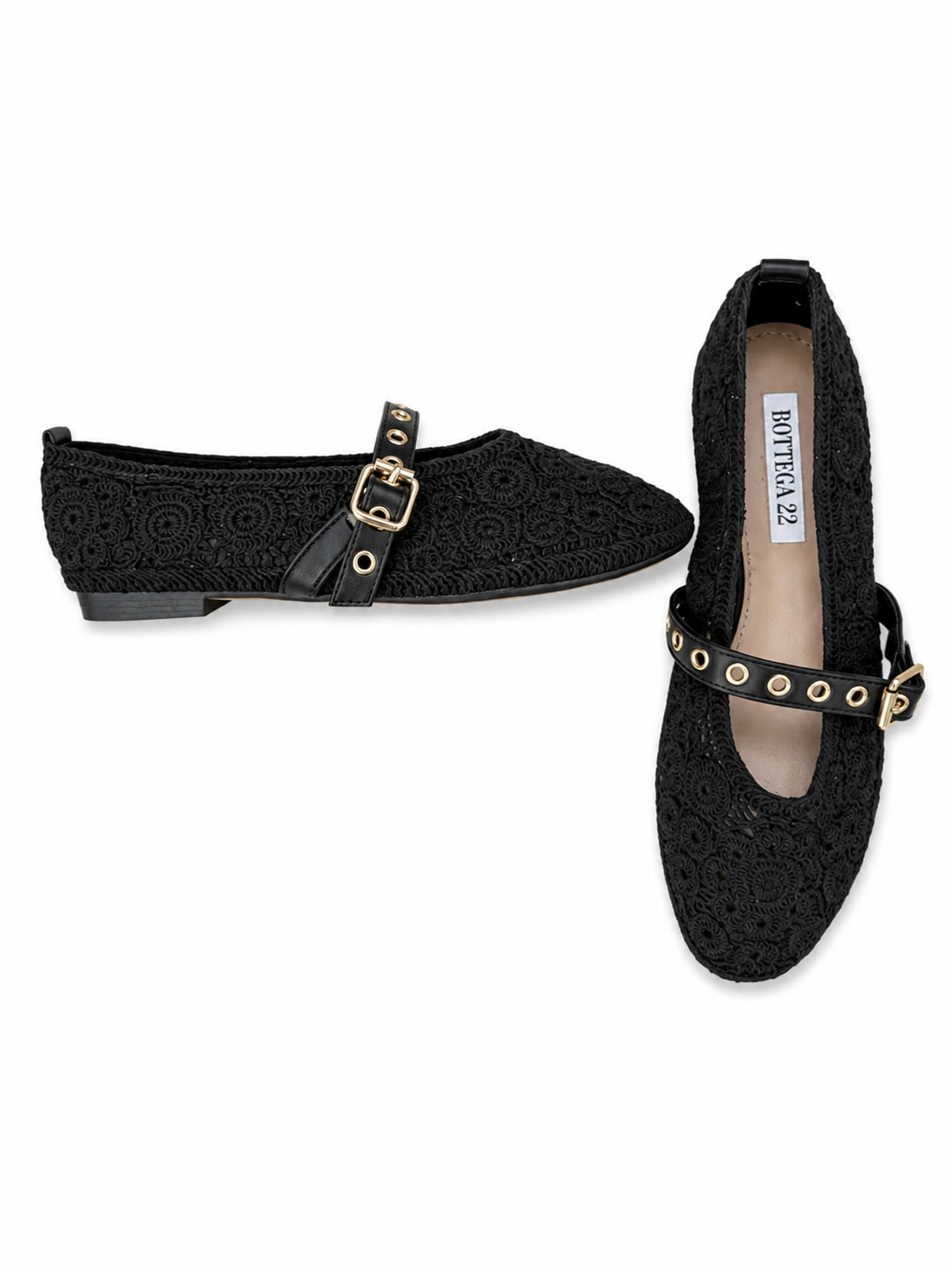 Ballerina Crochet Noir