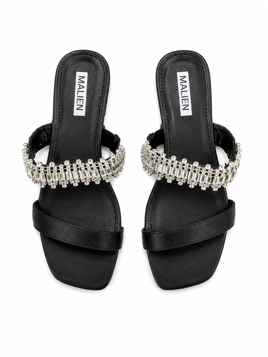 Sandalo Crystal Glam Nero