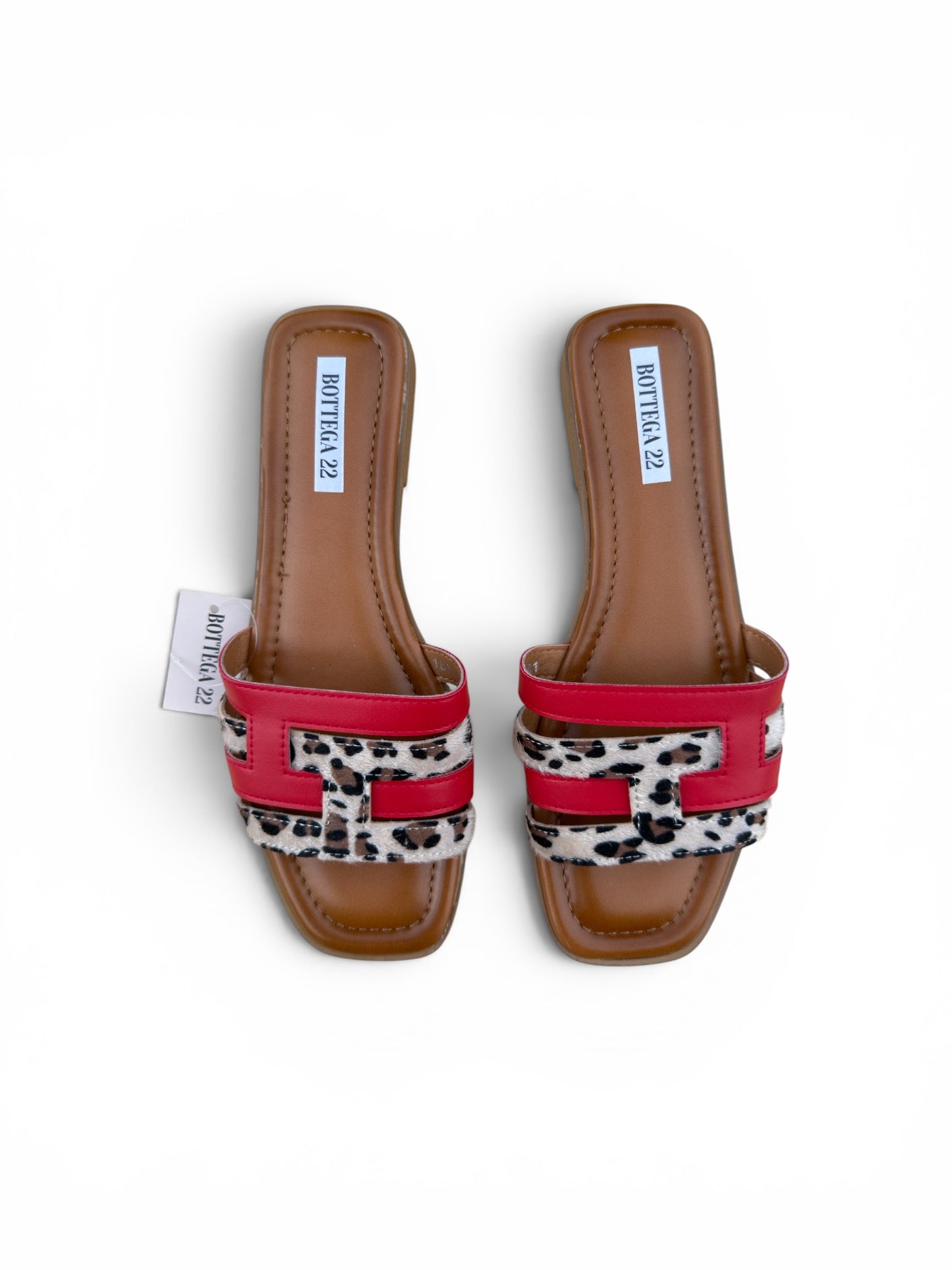 Ciabattina Rossa Animalier