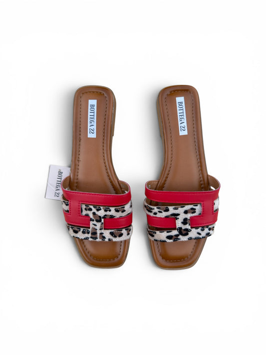 Ciabattina Rossa Animalier