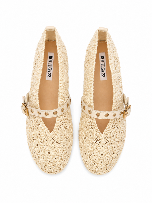 Ballerina Crochet Avorio