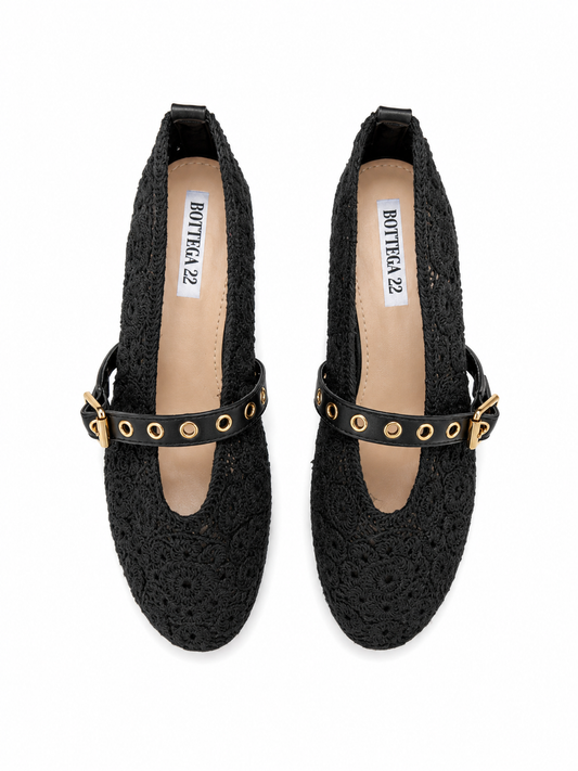 Ballerina Crochet Noir